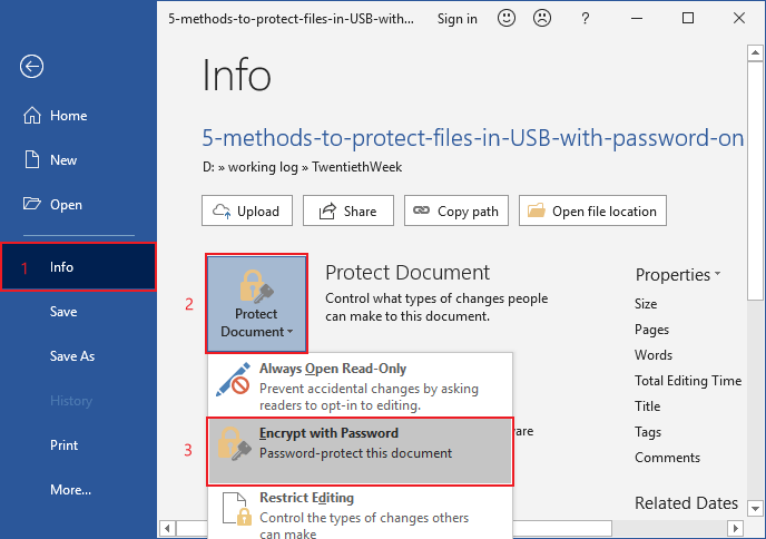 MSOffice Info Encryption