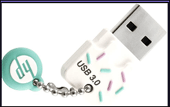 HP 16GB USB 3.0 Rubber Ice Cream Flash Drive
