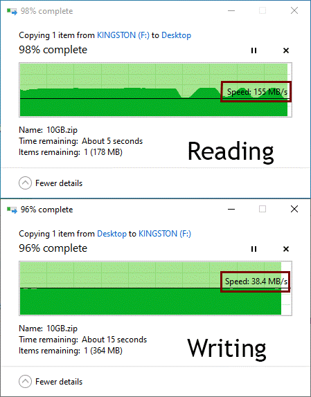 Kingston DataTraveler Exodia speed