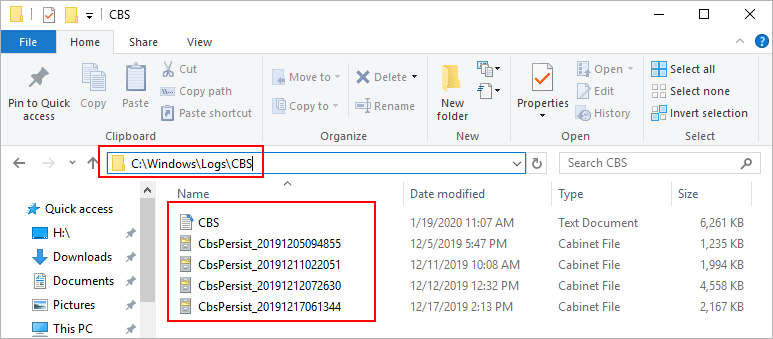 delete old windows log files
