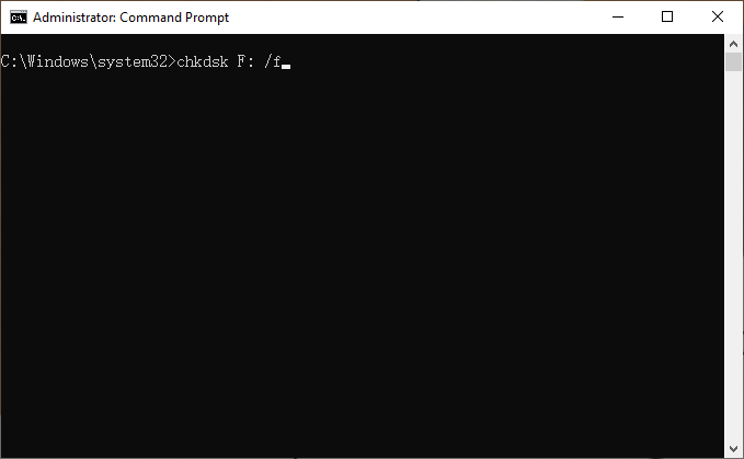 Run chkdsk command