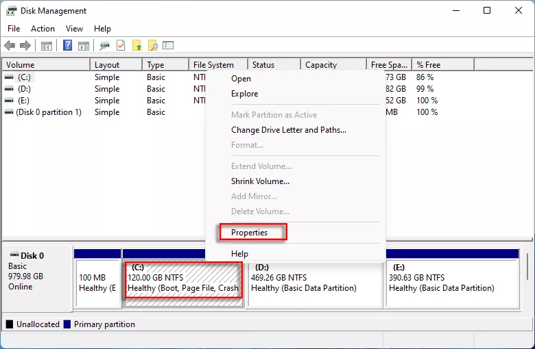 Click C drive