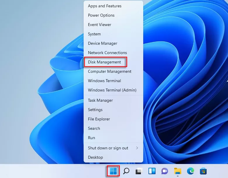 Select Disk Management