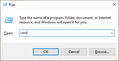 Bring up CMD