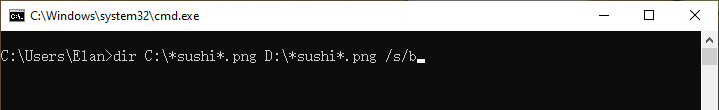 Multiple dir command