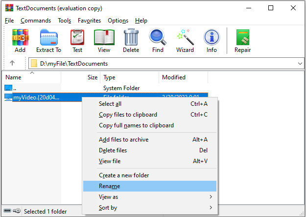 Rename the file