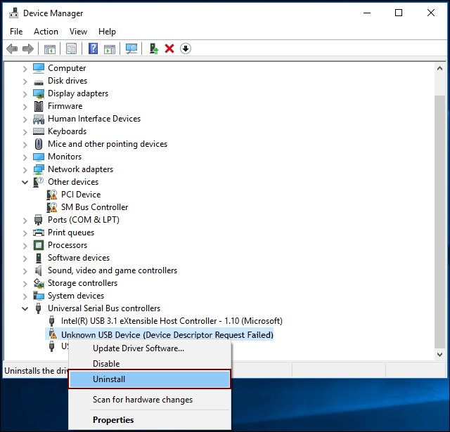 uninstall-unknown-usb-device-driver
