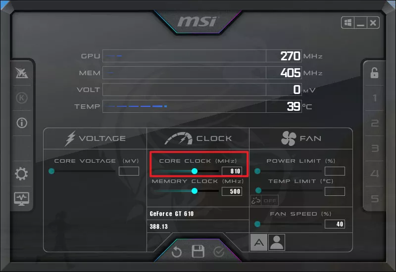 underclock gpu