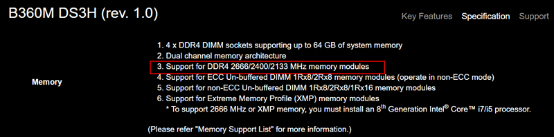 max ram speed supported by motherboard