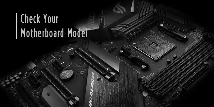 how to check motherboard model windows 10 without third party tool