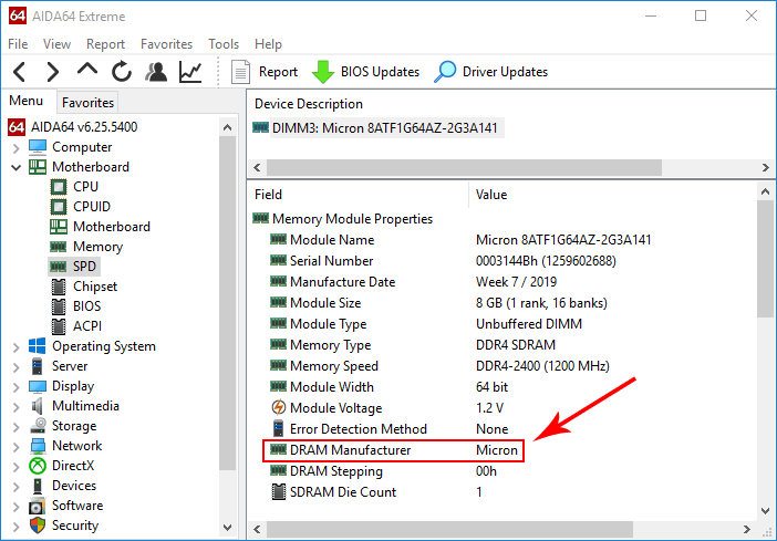 Falde tilbage efterklang opdagelse How to Check RAM Manufacturer (Brand) in Windows 10