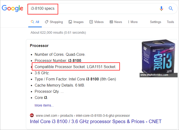 check motherboard socket type by cpu model