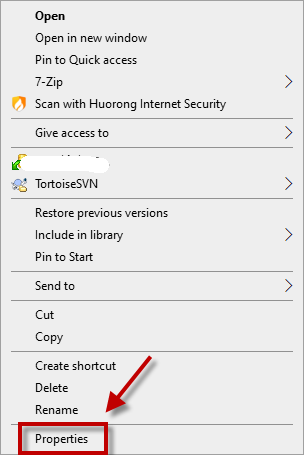 click properties