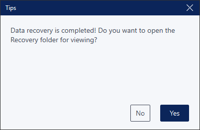 recovery completed