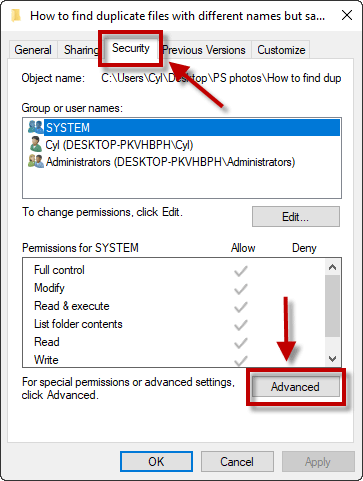 security and advanced