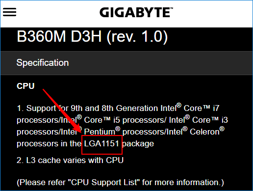 check motherboard socket type