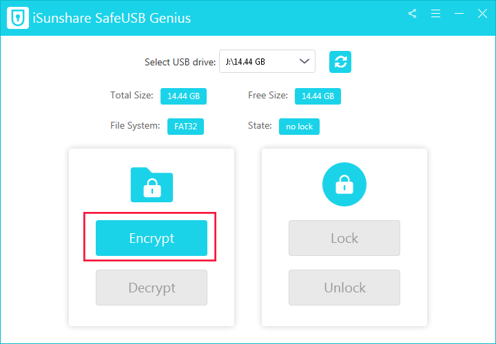 Click Encrypt button