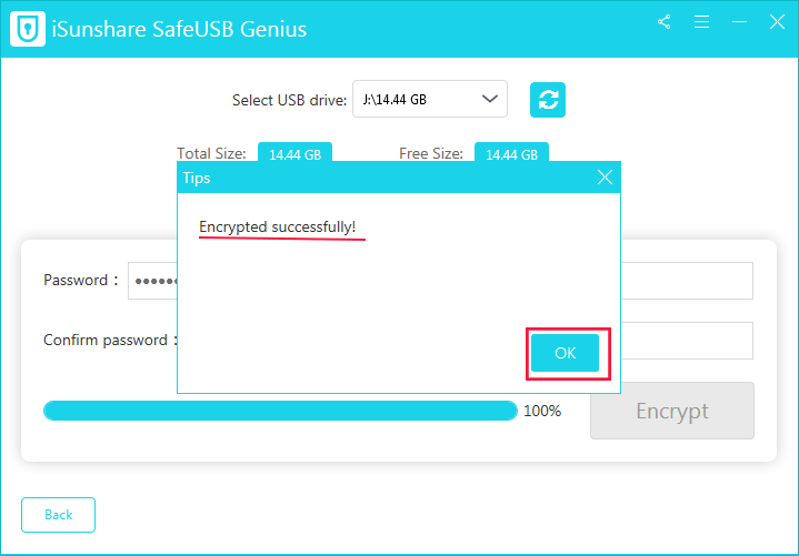 Encrypt successfully