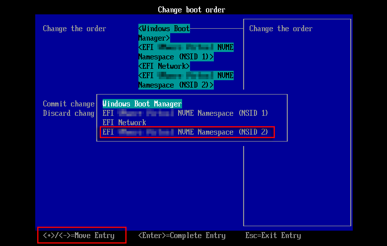Move newly added disk to the top