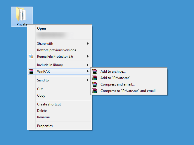 Add the folder to archive