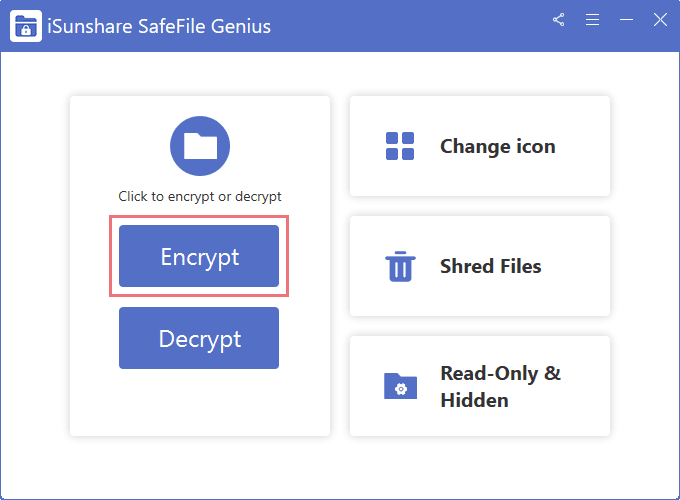 Click Decrypt button to unlock your files.