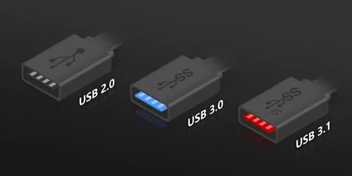 what is the difference between usb 2.0/3.0/3.1 and how to differ them