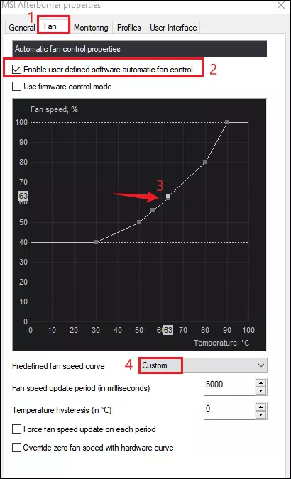 customize fan curve