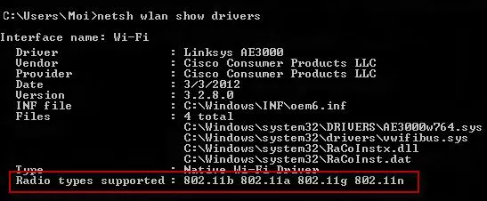 The WIFI band computer supported.