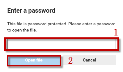 type the password.