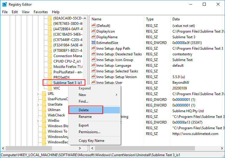 check the folder of uninstalled program