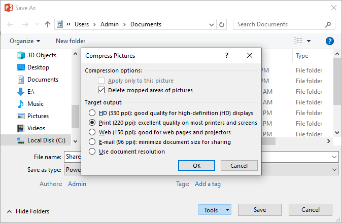 image quality setting