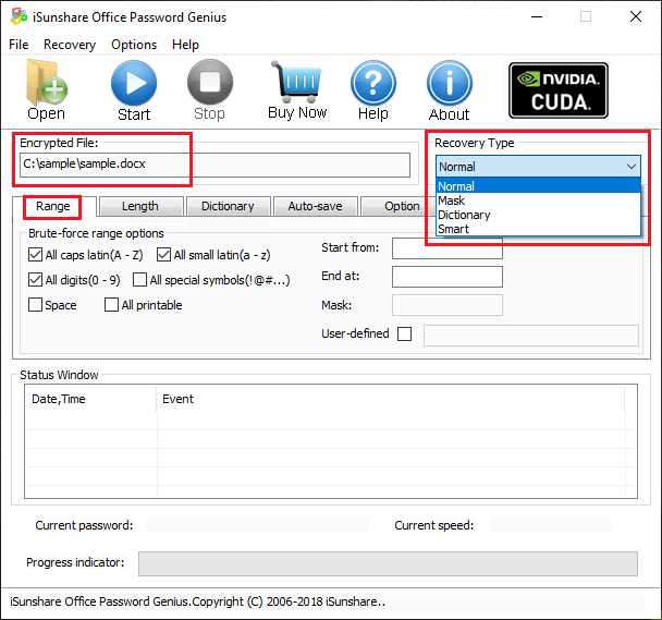 set recovery type as normal