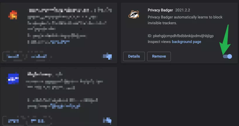 disable cookie blocking extension