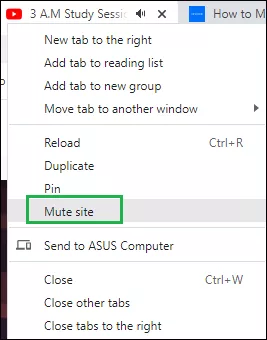 select mute site