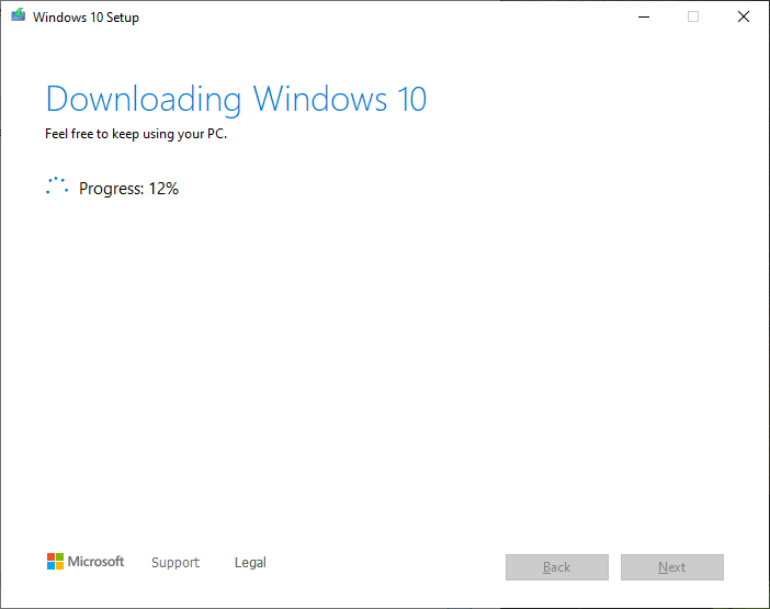 downloading windows 10