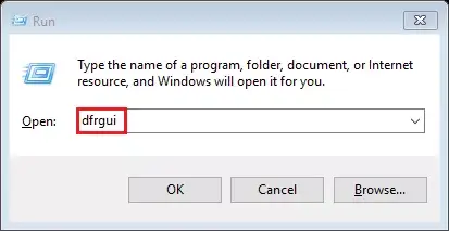 run open optimize drives window