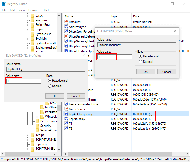 disable nagle algorithm
