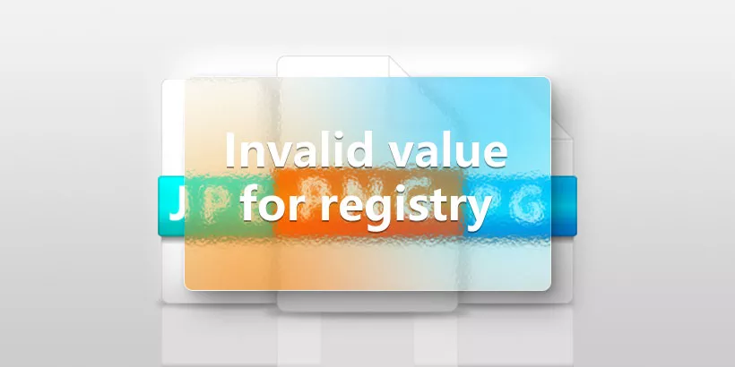 fix invalid value for registry when opening jpg jpeg png files on windows