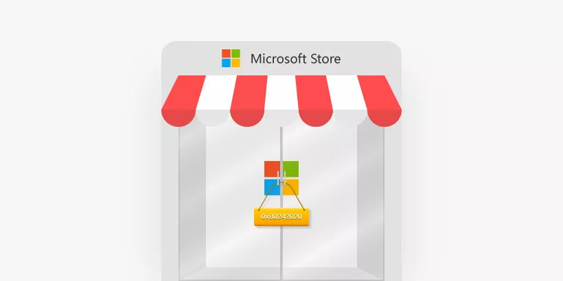 fix microsoft store error code 0x80242020 on windows 10 11