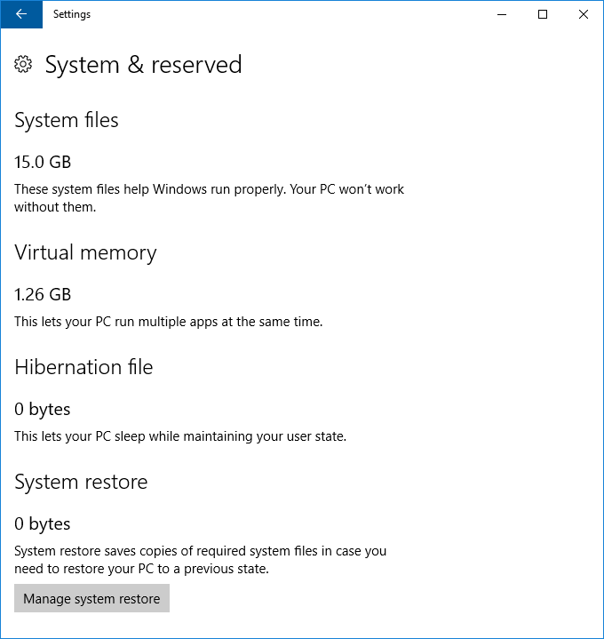 files of windows 10