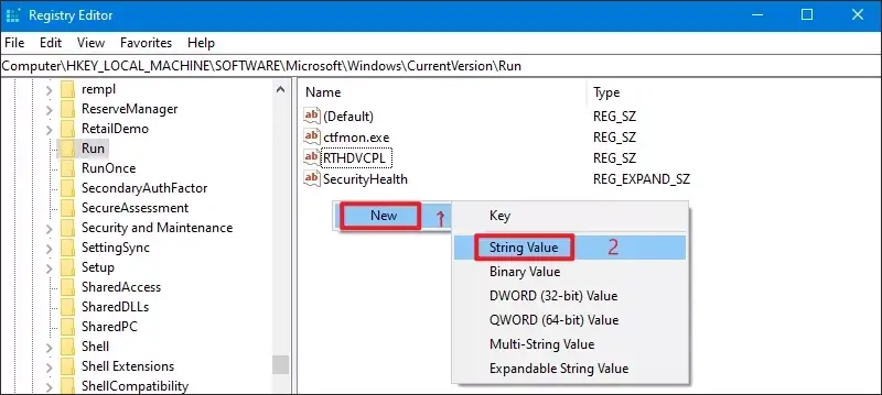 new string value