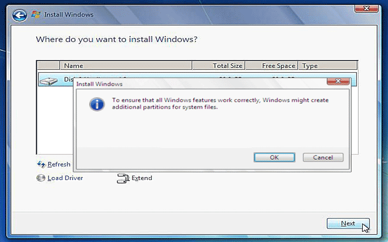windows 7 delete the unallocated partition
