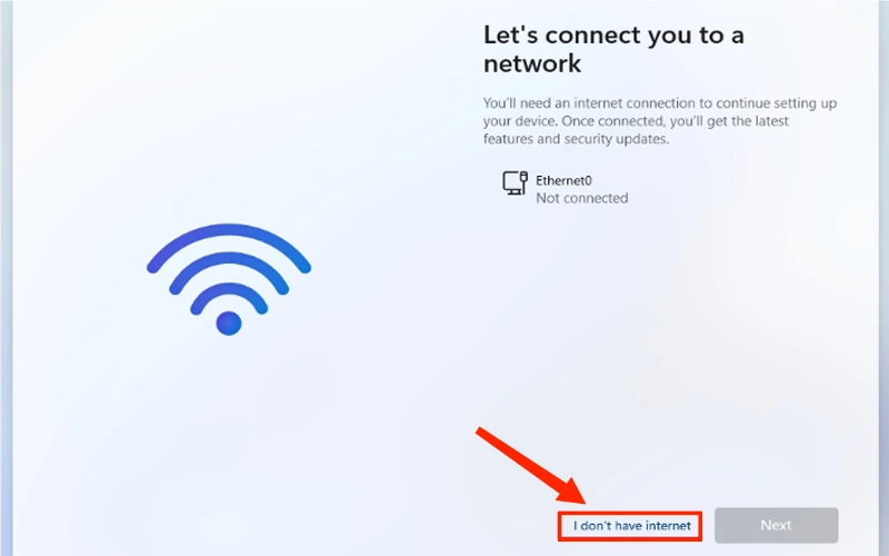 additional option of i dont have internet