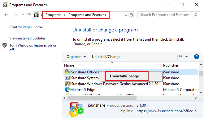 uninstall unnecessary programs