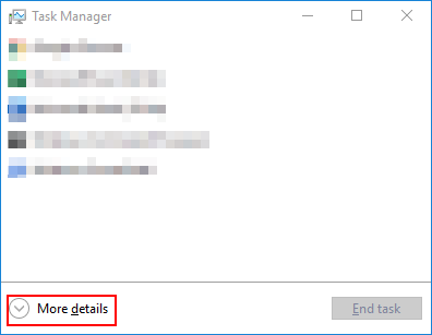 see more details in task manager