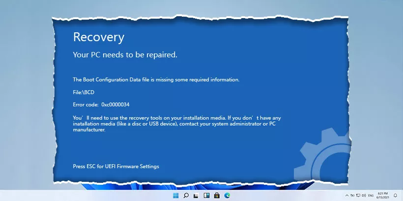 How to Fix Boot Configuration Data File Is Missing in Windows 11