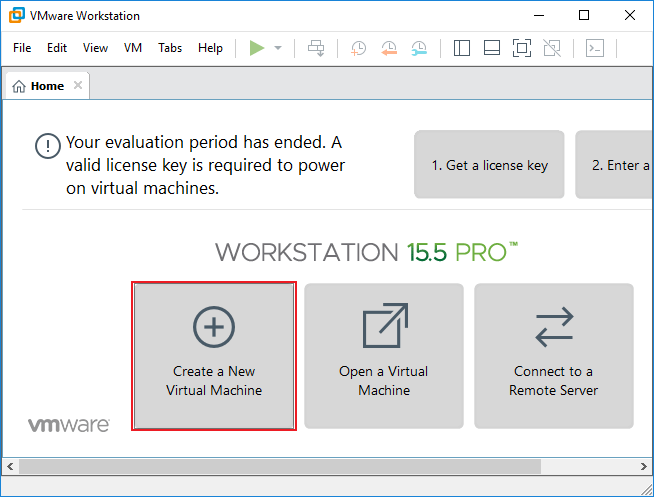 create a new virtual machine