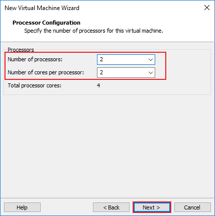 processor configuration