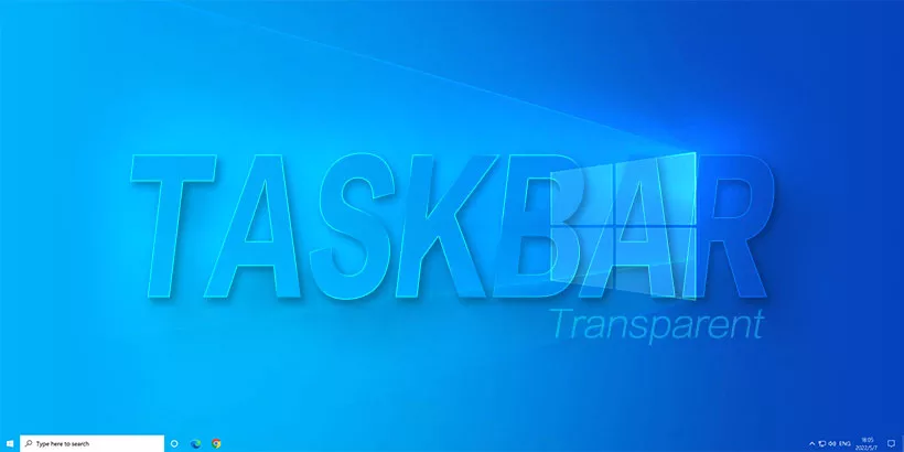 how to make the taskbar transparent in windows 11 and 10