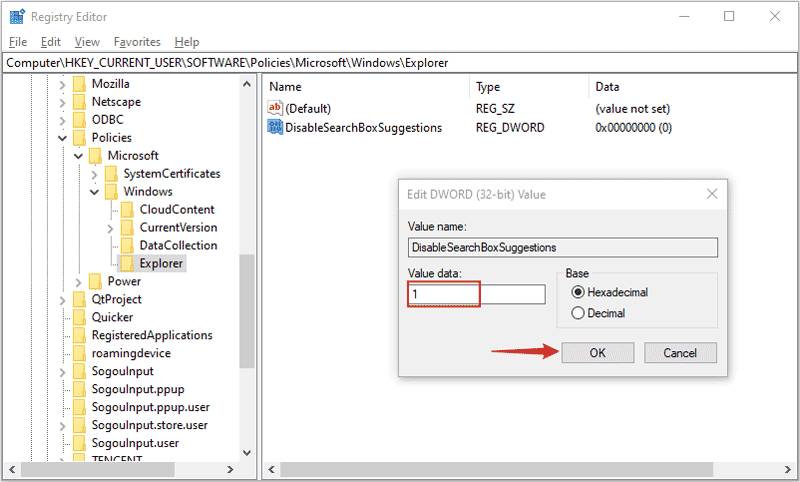 modify the value date into 1